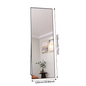 Gebogen Volledige Lengte Spiegel – Goudkleurig Aluminium Frame en Staand/Wandmodel