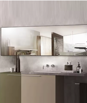 Volledige Lengte Spiegel 150×40 cm – Aluminium Frame en Staand/Wandmodel