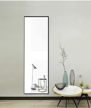 Volledige Lengte Spiegel 150×40 cm – Aluminium Frame en Staand/Wandmodel