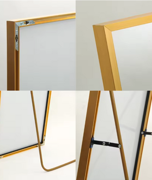 Volledige Lengte Vloerspiegel 165×60 cm – Goudkleurig Aluminium Frame