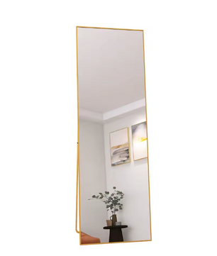 Volledige Lengte Vloerspiegel 165×60 cm – Goudkleurig Aluminium Frame