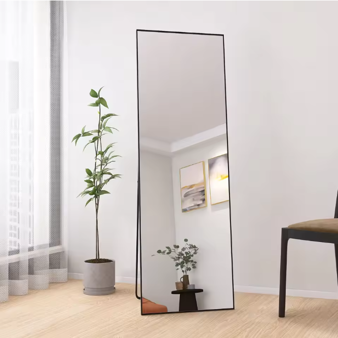 Volledige Lengte Spiegel 165×60 cm – Modern Aluminium Frame