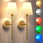 Draadloze LED Wandlamp – Oplaadbaar, Dimbaar & Afstandsbediening, 10 Kleuren