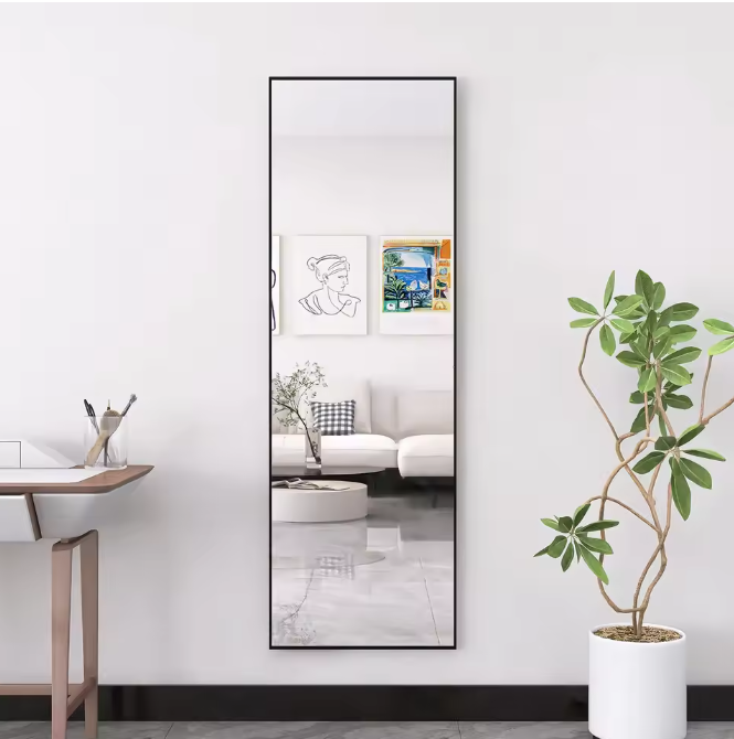 Volledige Lengte Spiegel 165×60 cm – Modern Aluminium Frame