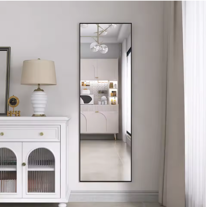 Volledige Lengte Spiegel 165×60 cm – Modern Aluminium Frame