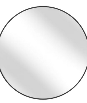 Ronde Wandspiegel 76 cm – Metalen Frame en Kristalheldere Reflectie