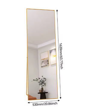 Volledige Lengte Spiegel 162 cm – Staand, Kantelbaar en Wandmontage