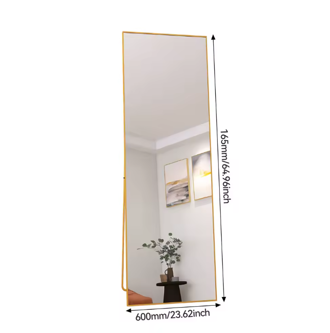 Volledige Lengte Spiegel 162 cm – Staand, Kantelbaar en Wandmontage