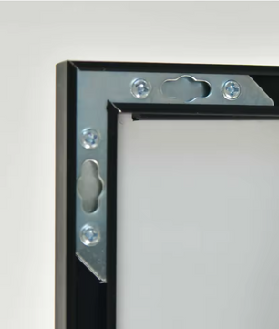 Volledige Lengte Spiegel 180×80 cm – Zwart Aluminium Frame