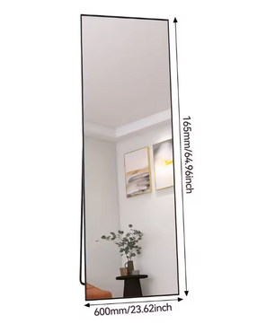 Volledige Lengte Spiegel 165×60 cm – Staand, Hangend en Kantelbaar