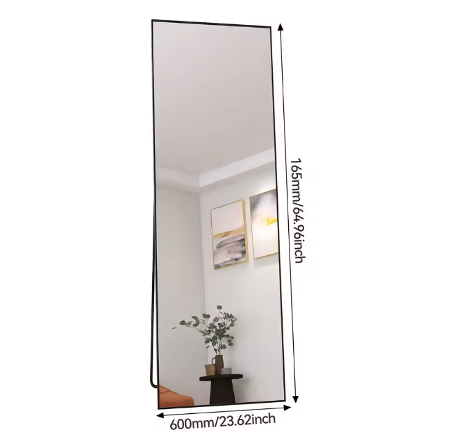 Volledige Lengte Spiegel 165×60 cm – Staand, Hangend en Kantelbaar