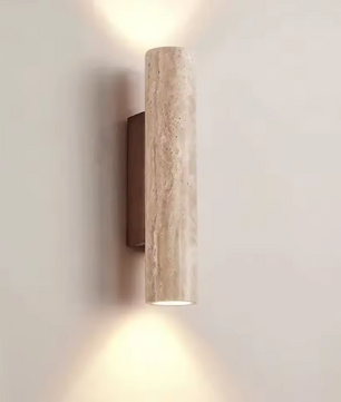 Stenen Wandlamp – Travertijn Sfeerverlichting met E27 Fitting
