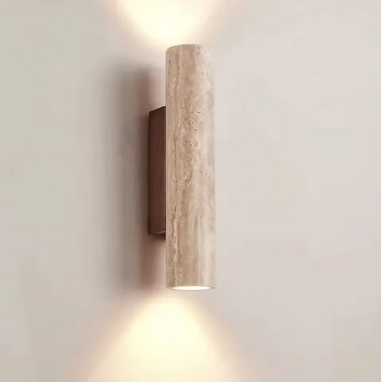 Stenen Wandlamp – Travertijn Sfeerverlichting met E27 Fitting