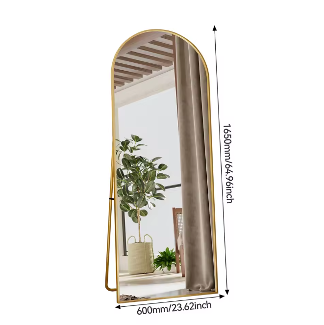 Volledige Lengte Spiegel 165×60 cm – Staand, Hangend en Kantelbaar