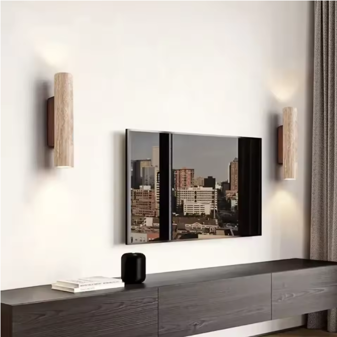 Stenen Wandlamp – Travertijn Sfeerverlichting met E27 Fitting
