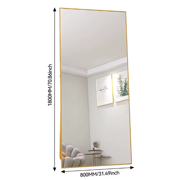 Volledige Lengte Spiegel 180×80 cm – Staand, Hangend en Kantelbaar