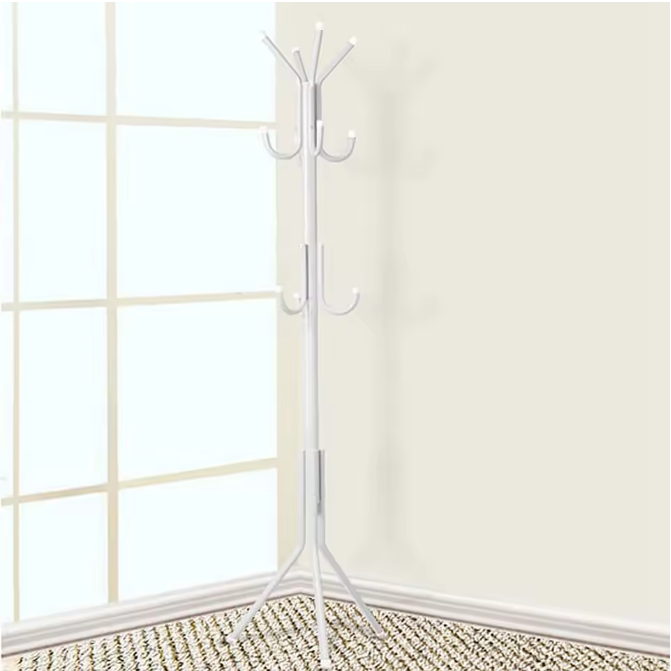 Vrijstaande Kapstok met 10 Haken – Metalen Boomstandaard voor Jassen en Hoeden