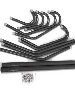 Vrijstaande Kapstok met 10 Haken – Metalen Boomstandaard voor Jassen en Hoeden