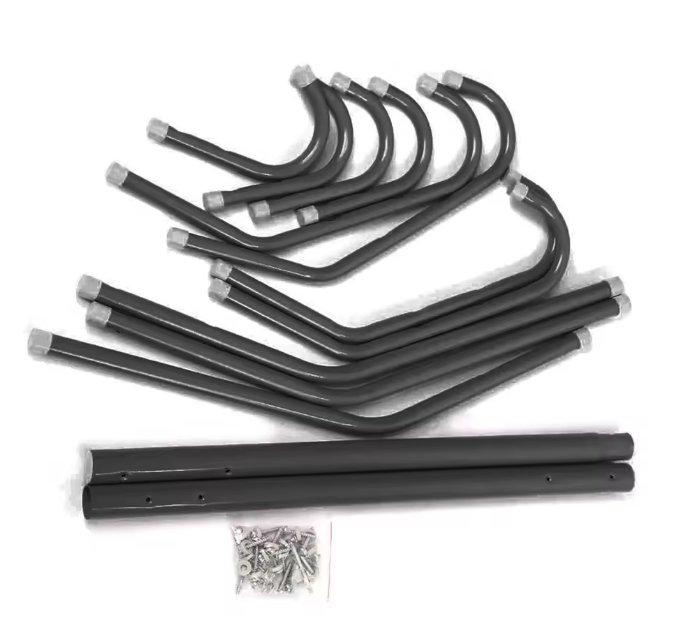 Vrijstaande Kapstok met 10 Haken – Metalen Boomstandaard voor Jassen en Hoeden