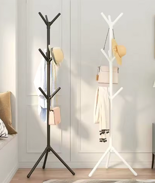 Vrijstaande Kapstok met Boomtak-Design – Kunststof en Metaal