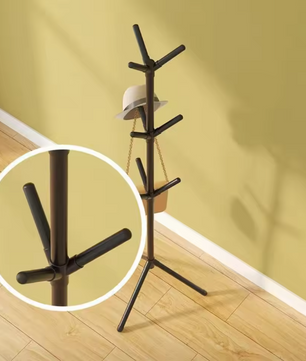 Vrijstaande Kapstok met Boomtak-Design – Kunststof en Metaal