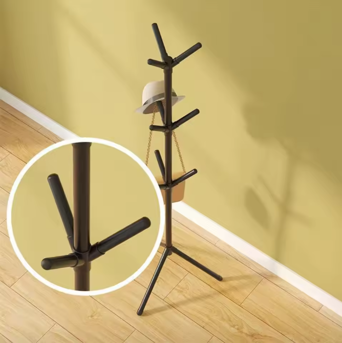 Vrijstaande Kapstok met Boomtak-Design – Kunststof en Metaal