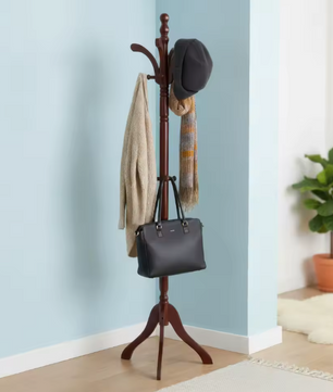 Massief Berkenhouten Kapstok – Vrijstaand met Stabiele Statiefbasis