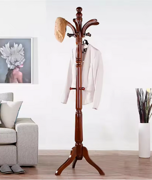 Houten Vintage Kapstok – Vrijstaande Boomkapstok voor Hal en Slaapkamer