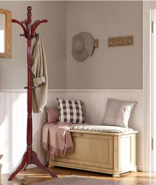 Houten Vintage Kapstok – Vrijstaande Boomkapstok voor Hal en Slaapkamer