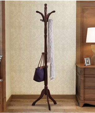 Houten Vintage Kapstok – Vrijstaande Boomkapstok voor Hal en Slaapkamer