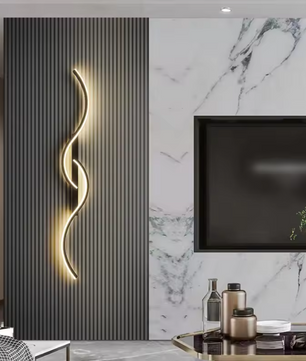 Moderne LED Wandlamp – Minimalistisch Lange Strip Sfeerverlichting