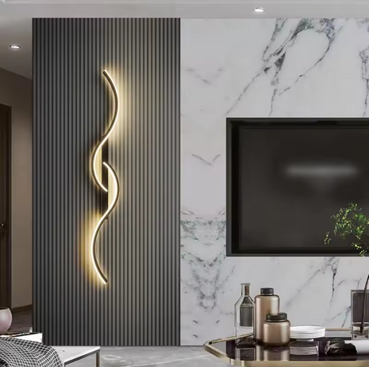 Moderne LED Wandlamp – Minimalistisch Lange Strip Sfeerverlichting