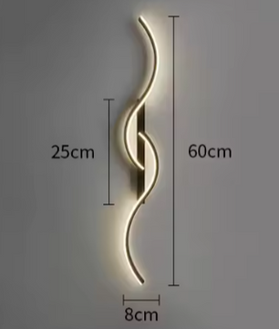Moderne LED Wandlamp – Minimalistisch Lange Strip Sfeerverlichting