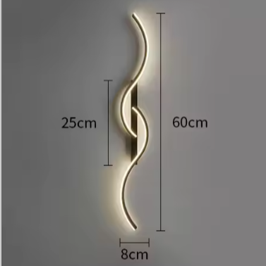 Moderne LED Wandlamp – Minimalistisch Lange Strip Sfeerverlichting