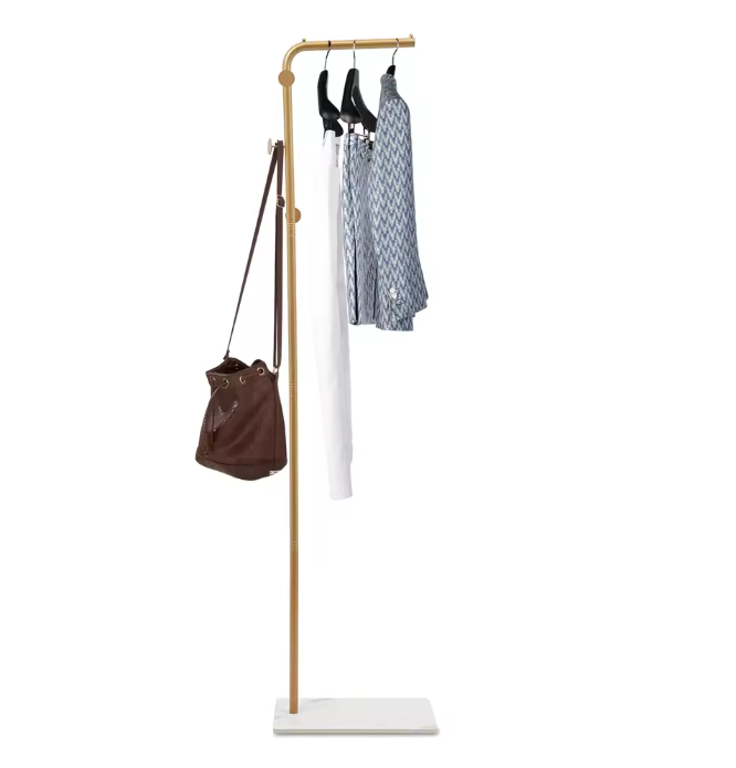 L-Vormige Vrijstaande Kapstok – Stevige Basis en Grote Capaciteit