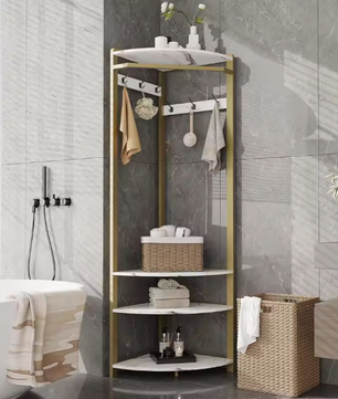 Hoekkapstok met Schoenenbank – 6 Dubbele Haken en Hoekkledingrek