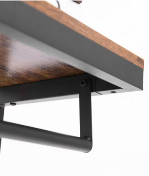 Wandkapstok met Plank – 10 Haken en Wandrek voor Hal en Woonkamer