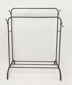 Dubbelpolig Kledingrek – Vrijstaand Droog- en Opbergrek met Zijhaken