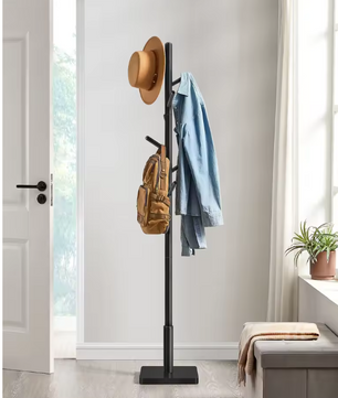 Massief Houten Kapstok – Vrijstaande Boomstandaard met 8 Haken