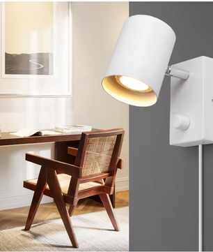 Nordic LED Wandlamp met Schakelaar – Minimalistisch Spotlight Design