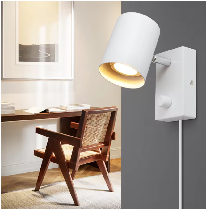 Nordic LED Wandlamp met Schakelaar – Minimalistisch Spotlight Design