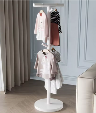 Vrijstaande Kinderkapstok – Metalen Kledinghanger voor Jassen en Tassen
