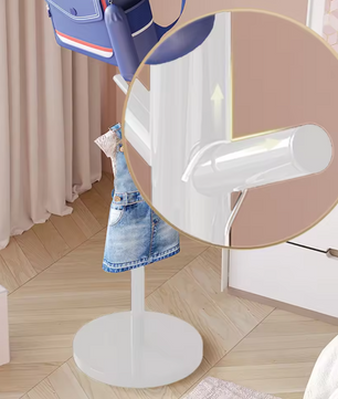 Vrijstaande Kinderkapstok – Metalen Kledinghanger voor Jassen en Tassen