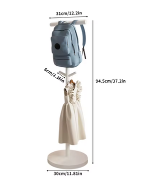 Vrijstaande Kinderkapstok – Metalen Kledinghanger voor Jassen en Tassen