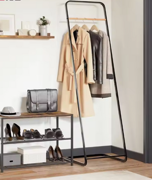 Metalen L-Vormige Kapstok – Ruimtebesparend Vrijstaand Kledingrek