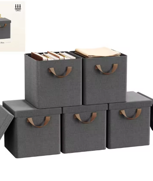 Opvouwbare Opbergboxen met Deksel – 3/5-delige Set voor Kast en Slaapkamer