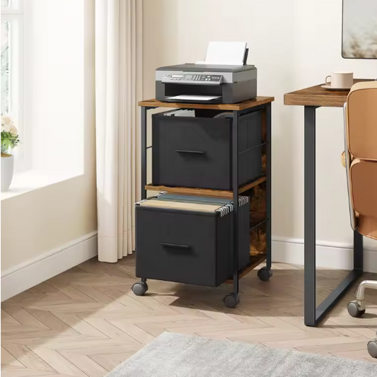 Archiefkast met 2 Lades – Printstandaard en Opbergkast voor Thuiskantoor