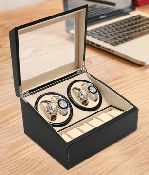 Automatische Watch Winder – 4+6 Horlogedoos van PU-leer