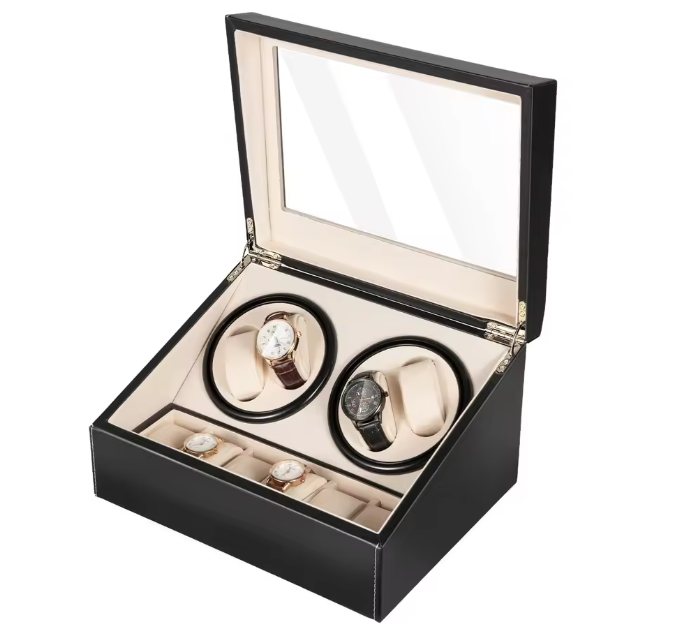 Automatische Watch Winder – 4+6 Horlogedoos van PU-leer