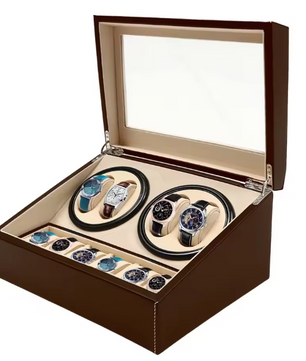 Automatische Watch Winder – 4+6 Horlogedoos van PU-leer